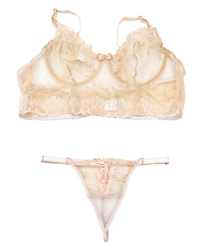 Luna Women’s Inner Lingerie Set with Lace Satin