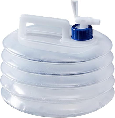 10L Collapsible Water Bottle with Faucet Portable Water Bottle Water Storage Bucket for Camping Caravans Climbing Picnic BBQ Outdoor Travel