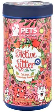 Petsгepublic Cat Litter Powder - Non-Toxic, Pet-Friendly Odor Eliminator for Litter Boxes 500g (Kitty Frutti)