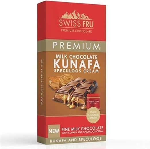 Swiss Fru Primum Milk Chocolate Kunafa Speculoos Cream