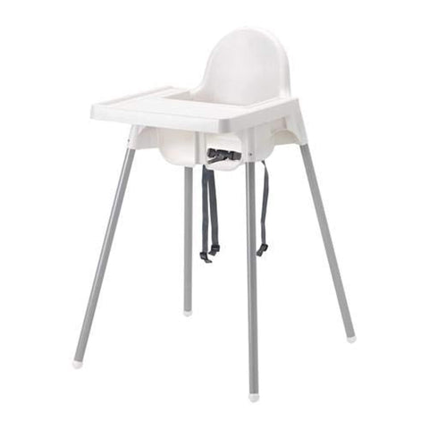 Ikea Highchair for kids with safety belt,white colour