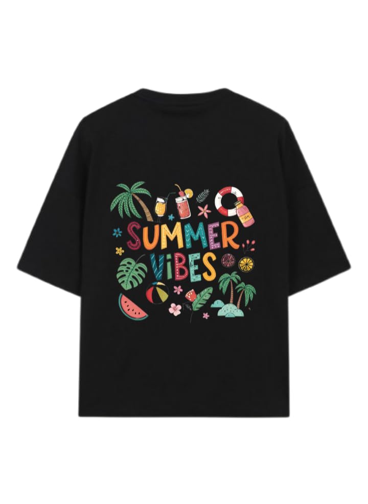 Sammer Vbes T-shirt Black Back SUMMER VIBES 60