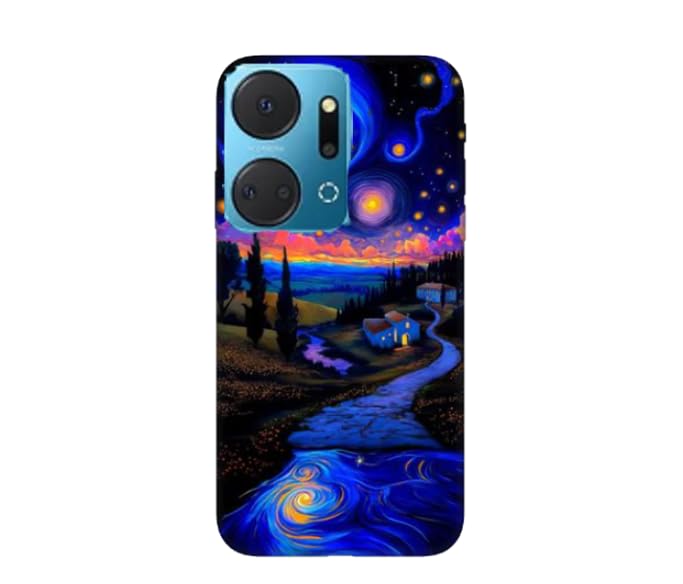 New design number 10046 Silicone Printed mobile case compatible with Honor X7a