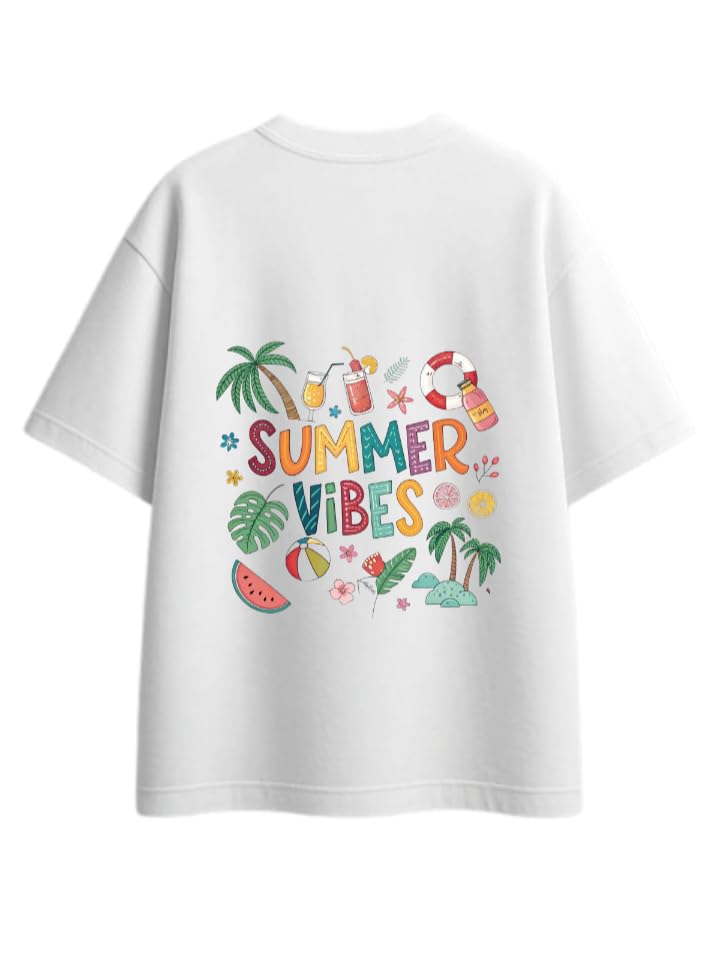 Sammer Vbes T-shirt White Back SUMMER VIBES 61