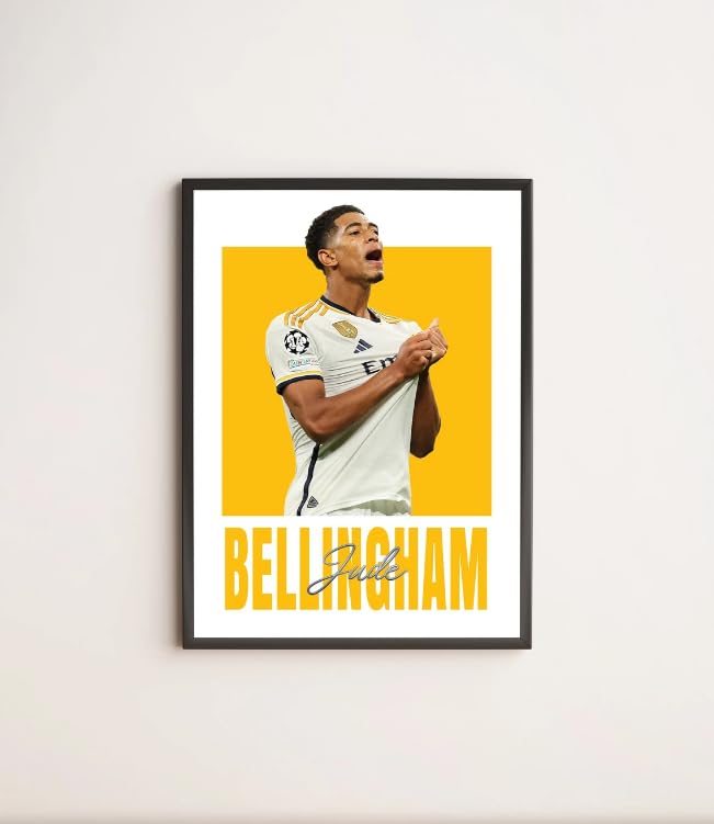 Good Bellingham Poster Good Bellingham Real Madrid Poster Digital Download Football Player (Black, 30 * 40cm)