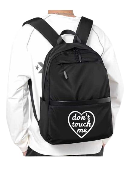 don't touch me back Black back bag