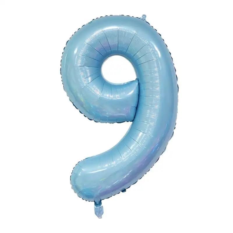 Nopatia 32 Inch Large Number Balloons – Events, Birthdays, Graduation and Anniversary Decorations (Blue) (9)