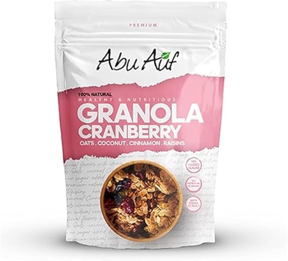 Crispy Granola with Cranberries and Raisins - 350 gm