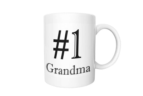 #1 Grandma Coffee Mug | Worlds Best Grandma | Make Grandma Smile with this Awesome Gift Idea | CM1050