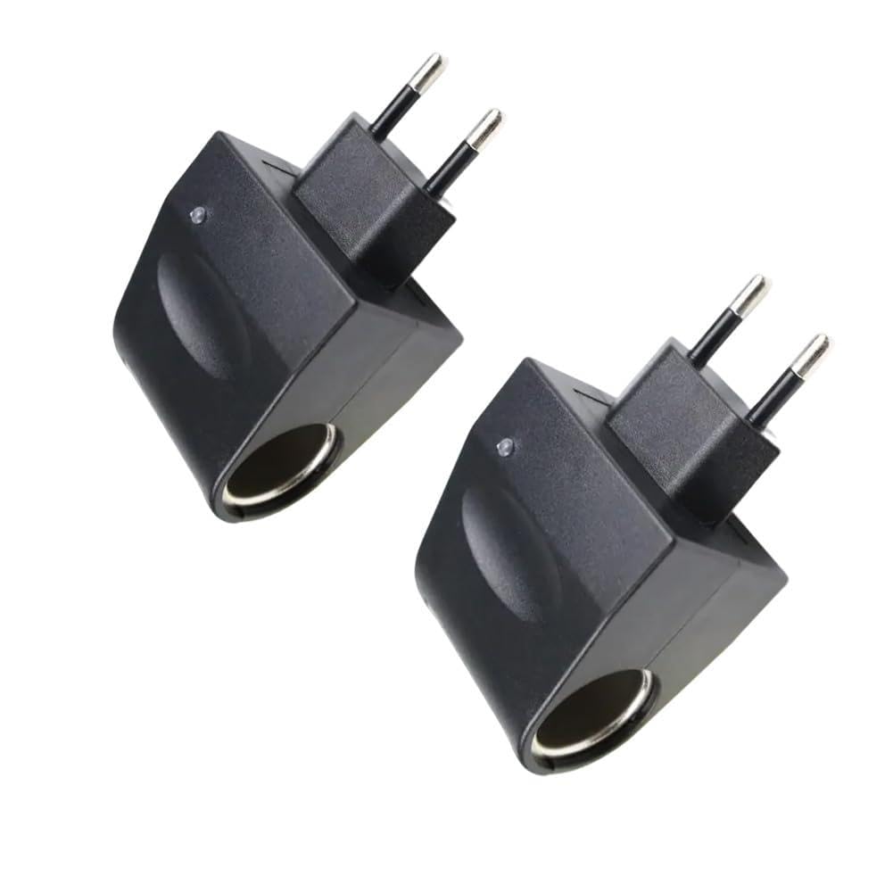220 V to 12 V Adapter Cigarette Lighter Socket with USB Adapter AC to DC Voltage Converter with EU Plug Voltage Converter Power Supply Socket Charger