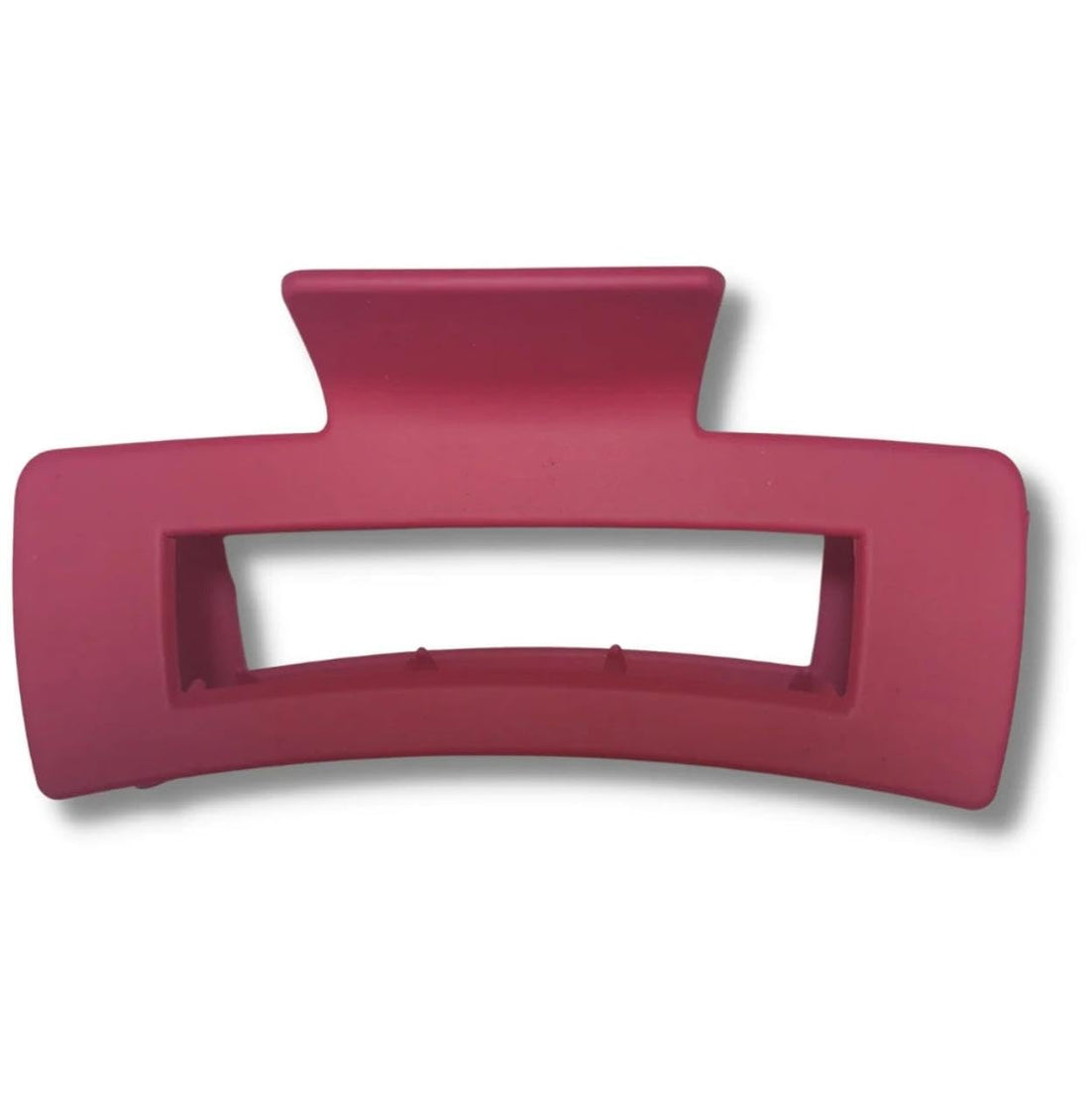 middle Hair Claw Clip, Matte Finish, Open Rectangle Style, for Thick Hair multicolor-2 piece-B16