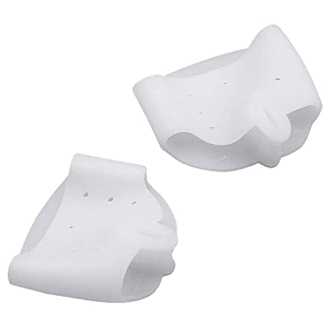 2pcs Bunion Relief Corrector Protector Toe Separators Spacers Unisex White