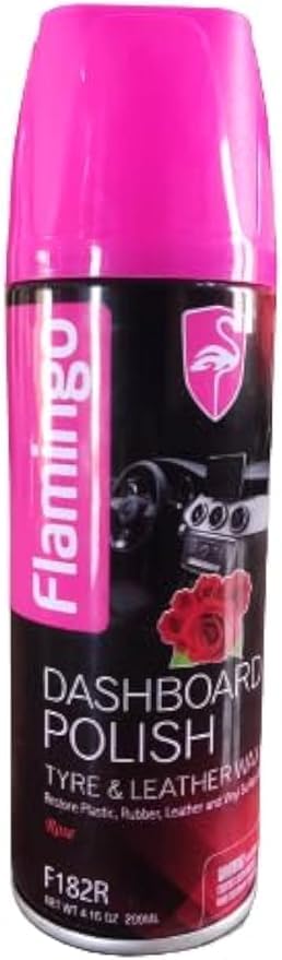 Flamingo Rose Car Dashboard Gloss Spray 200ml - Multi Scents