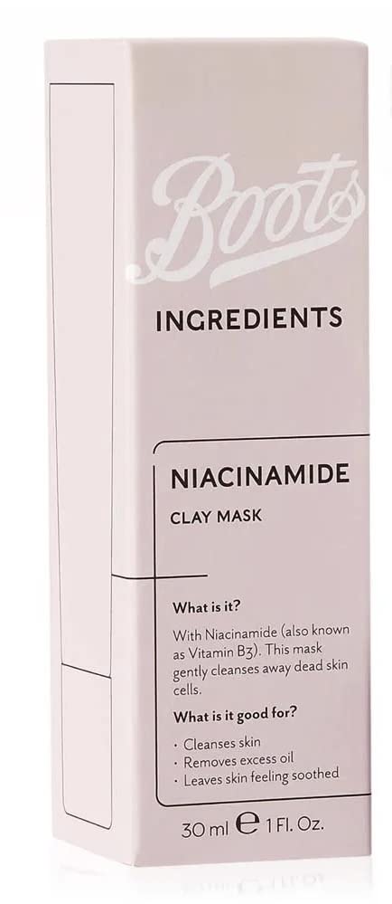 Boots Ingredients Niacinamide Clay Mask (30ml)