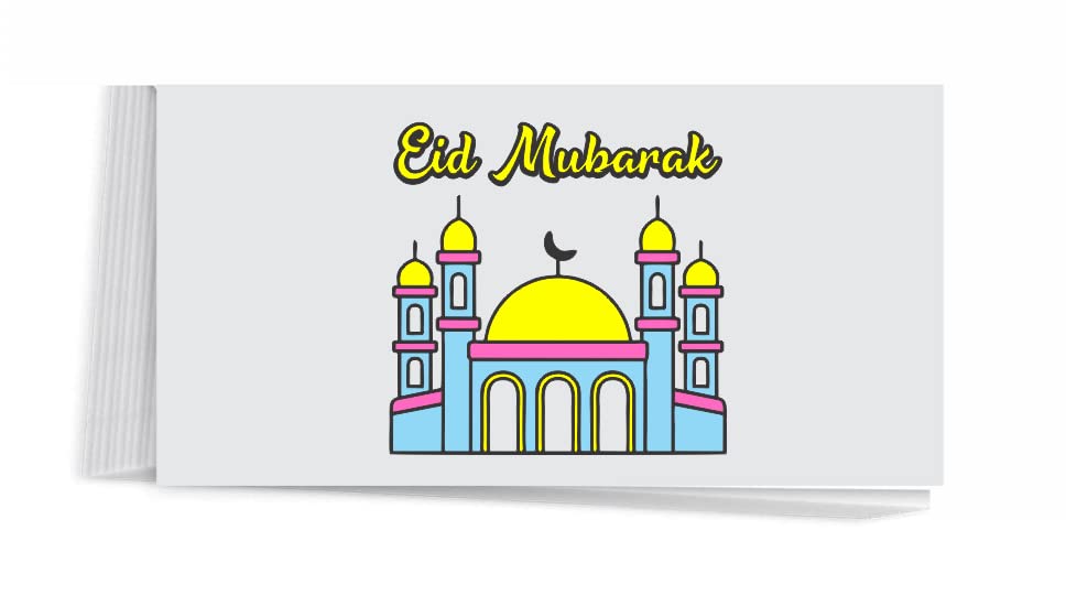 10 pcs Ramadan Eid Mubarak Money Envelopes For Kid # 0006