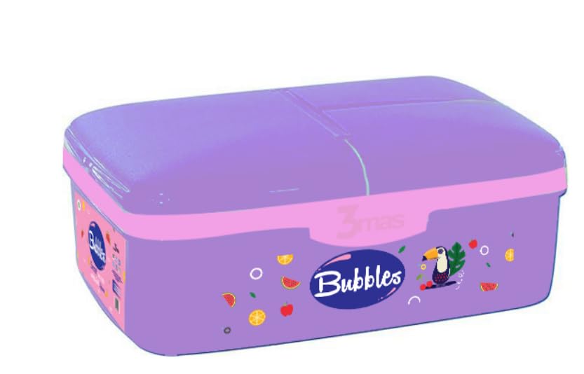 Bubbles Smart Lunch Box - Light Purple 1.5 Liter Capacity Doreen