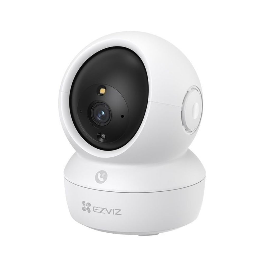 EZVIZ H6c 2K WiFi Indoor Security Camera, Smart Motion Detection, Pan & Tilt, Night Vision, Two-Way Talk, Privacy Mode, Compatible with Alexa