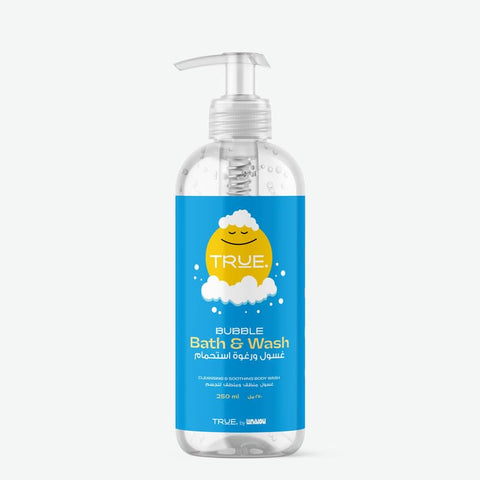 True by Lanalou | Baby & Kids Bubble Bath & Wash | Super bubbles & fun | For Delicate Skin/Dermatologically Tested | Bath Essentials | 250ml