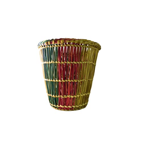 Egypt Antiques Easy Trash Color Diameter 33 Height 30 Handmade Natural 100% By Jrid Al Nakhl