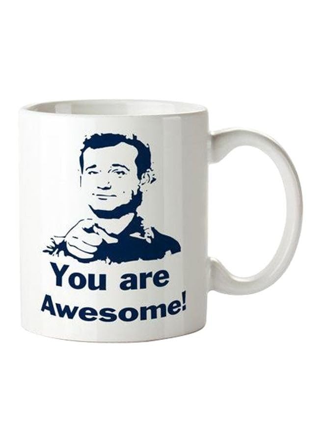 PH You Are Awesome Printed Mug White/Blue