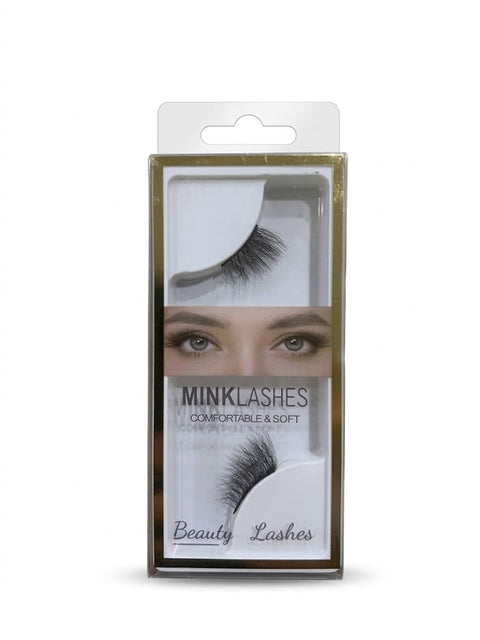 1 PAIRS 3D HALF Faux Mink False lashes | Reusable Lightweight & Natural Looking HALF Eye Makeup Look (N-34)