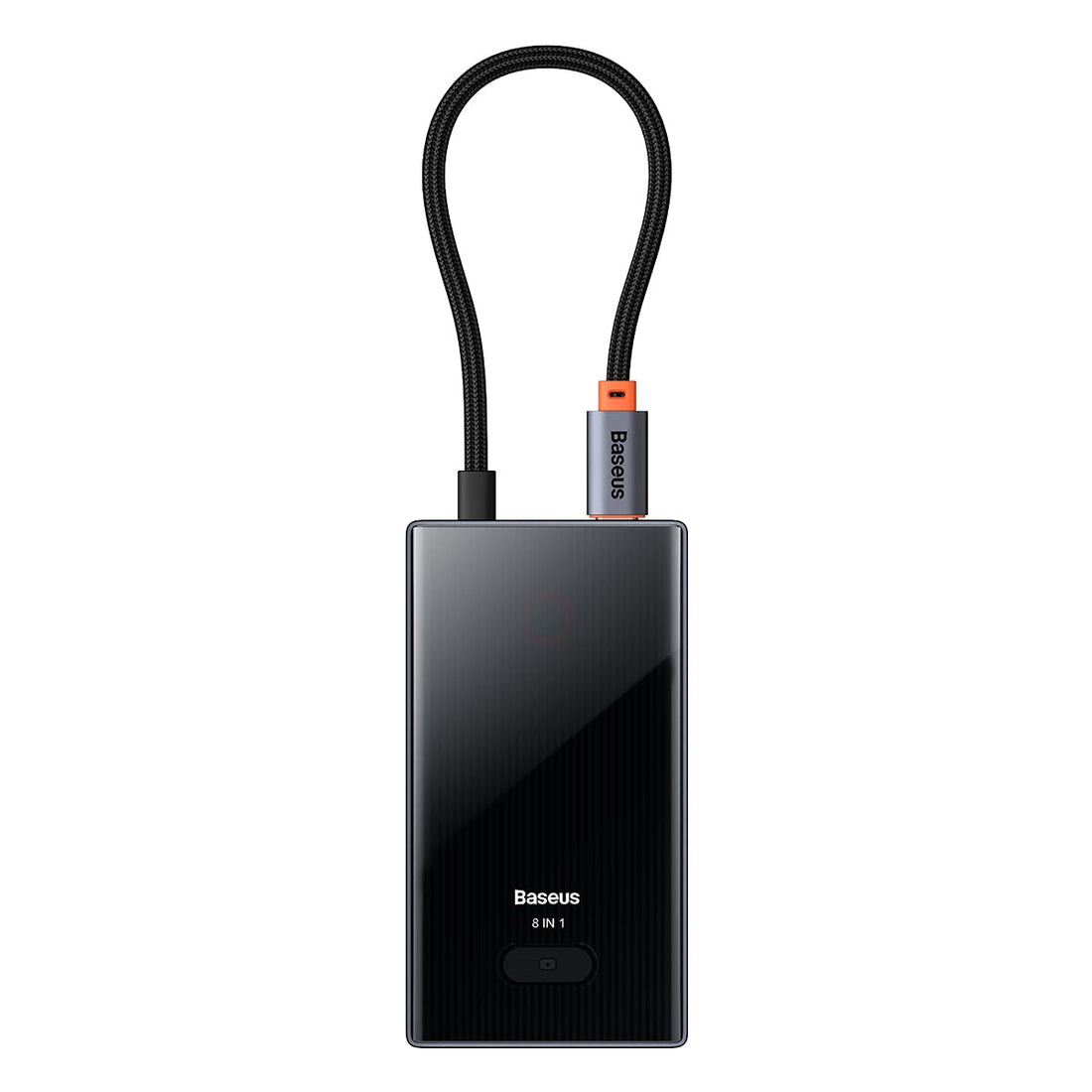 Baseus Compact Pioneer 8-Port Type-C HUB Adapter Docking Station | 4K@60Hz HDMI | PD 100W | USB3.0 | RJ45 | SD/TF | Plug & Play for Apple MacBook, Microsoft Surface Pro, Dell, Laptops, iPad, Tablet