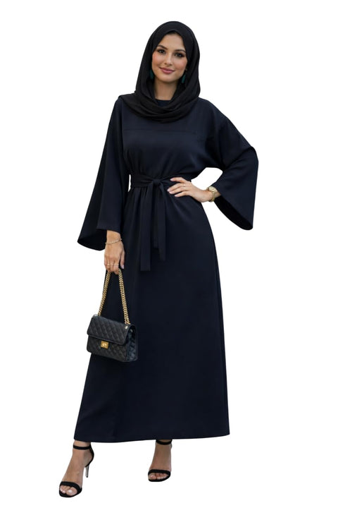 Abayas Ramadan with Attractive Details Wide Sleeves and Elegant Lines Abayah Women Elegant Dress Attractive Women's Dress for Charming Look Tease Anemis from FOUR H Code 4043