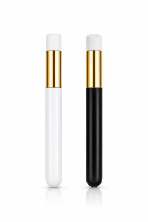 Soft Bristle Lash Shampoo Cleaning Brush for Eyelash Extensions, Facial Cleansing and Nose Area Care Tool for Gentle Washing, Light Exfoliation and Daily Skin Care, 2 Pieces