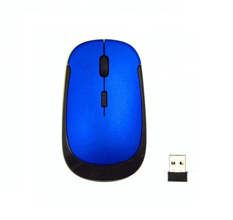 Wireless Computer Mouse,slim design, Resolution 1000 DPI, works at a distance of 8-10 meters, G3500 (Blue)