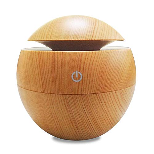 Wood Pattern Air Aroma Essential Oil Diffuser LED Ultrasonic Humidifier