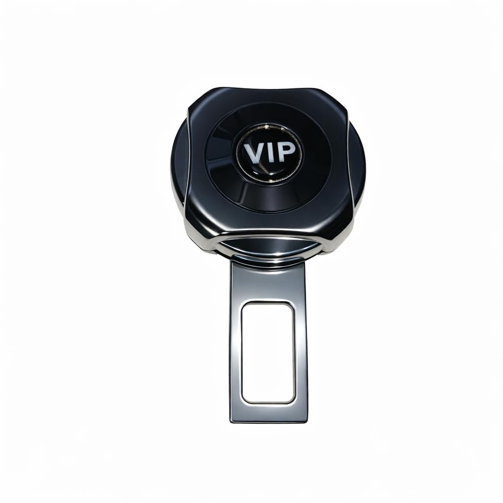 Car Seat Belt Clip, Nickel Black, VIP Design, 1 Piece