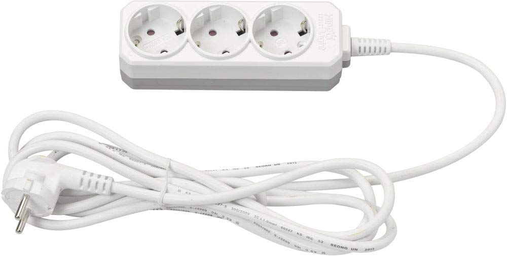 Power Strip Extension Board 10ms Cord 3 Sockets