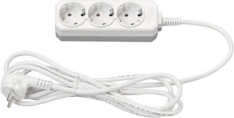 Power Strip Extension Board 10ms Cord 3 Sockets