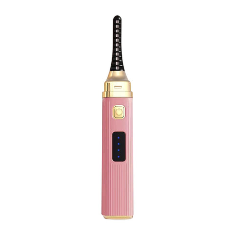 Heated Eyebrow Trimmer, LCD Display, 2 Temperature Modes, Painless Hair Removal (Pink)