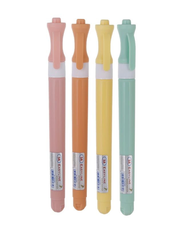 3A 704-OM4 Highlighter 4.5 ml Set Of 4 Pcs. - Multi Color