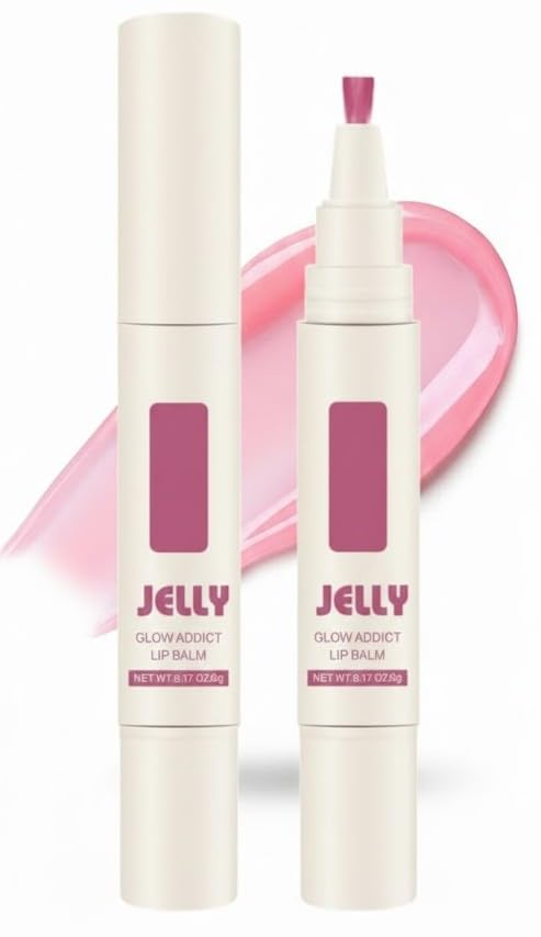 Jelly Moisturizing Lip Oil 1Pc -Hydrating Lip Gloss Set Plumping -lip Balm Long Lasting Glow Oil Lip Care -N02
