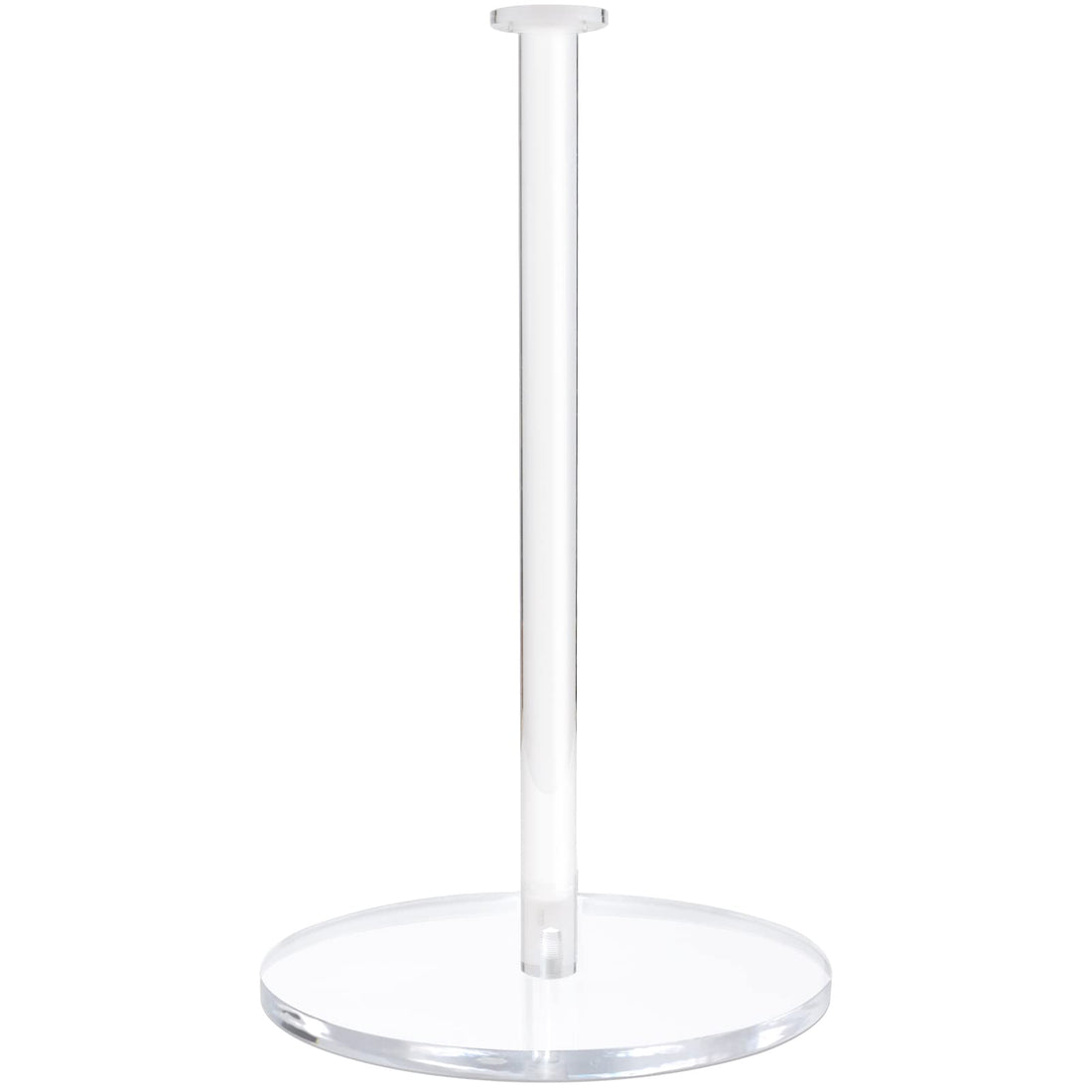 BEST MEDIA Transparent Acrylic Paper Towel Holder Stand for Countertop, a Modern and Sturdy Upright Paper Towel Dispenser for the kitchen- Modern - 1 Piece - Transparent