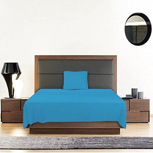 Tigers Trade Lines Twin/Single Size, Cotton,Solid Pattern, Blue - Bedding Sets