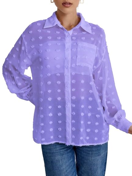 Sun Set Women's Pocket Pocket Chiffon Blouse - Modern and Elegant Design Small Twill