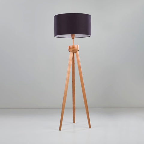 Nagafa Shop WFBK-4 Modern Floor Lamp, Beige/Black