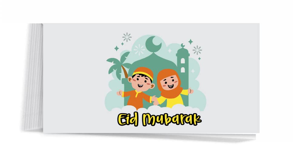 10 pcs Ramadan Eid Mubarak Money Envelopes For Kid # 0009
