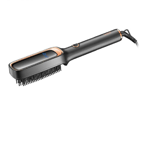 Vigoraaa VGR V-560 Professional Ceramic Coating Comb & Hair Straightener Brush (Black)