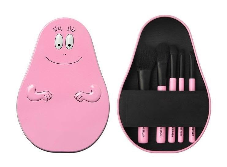 Makeup Brushes Makeup Brush Set 5 Pcs, Premium Synthetic Foundation Concealers Powder Blush Blending Makeup Brush Set Face Eye Shadows Angled Eyeliner-PINK
