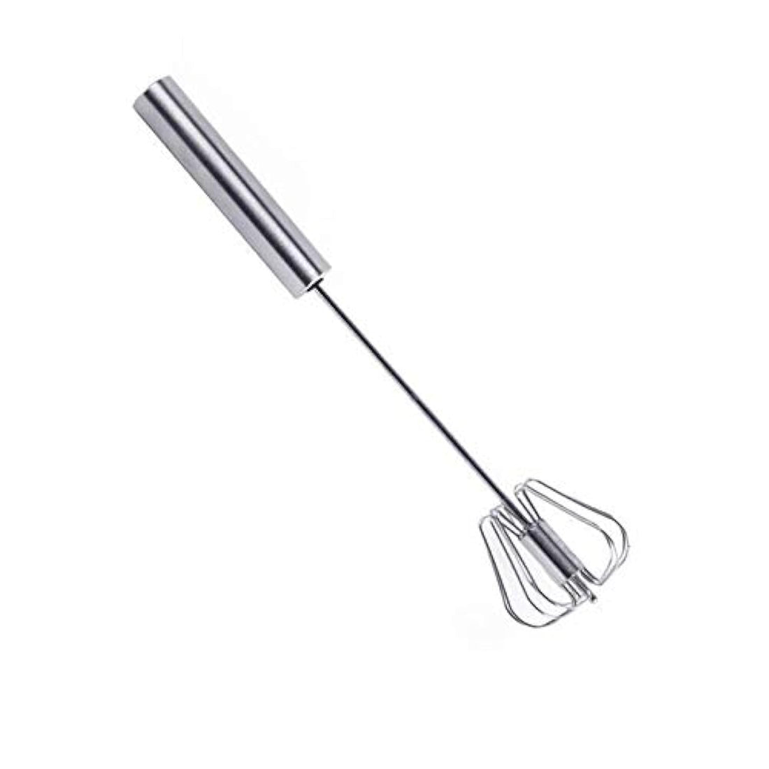 Xieifuxixxxddq Egg Beater, Whisk Manual Stainless Steel Egg Beater Milk Blend Kitchen Utensils Semi-automatic Egg Beater Coffee Milk Manual Hand Mixer (Size : Small)
