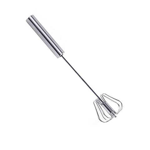 Xieifuxixxxddq Egg Beater, Whisk Manual Stainless Steel Egg Beater Milk Blend Kitchen Utensils Semi-automatic Egg Beater Coffee Milk Manual Hand Mixer (Size : Small)