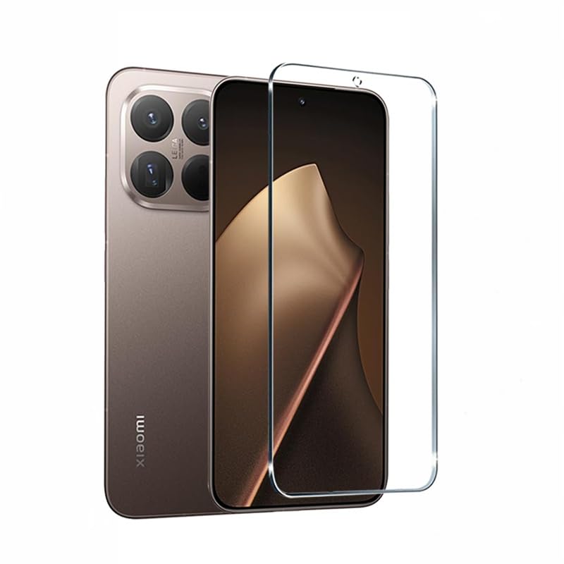 Full coverage ultra clear tempered glass screen protector with oleophobic coating, front camera cut and fingerprint support for Xiaomi 15T / Xiaomi 15T pro (15T pro)