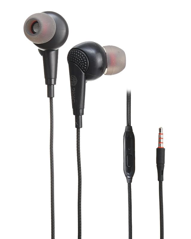 2MG MG-9 Wired Earphones 3.5mm Jack, In-Ear Design with Mic & Remote Cable Length 130CM, Black