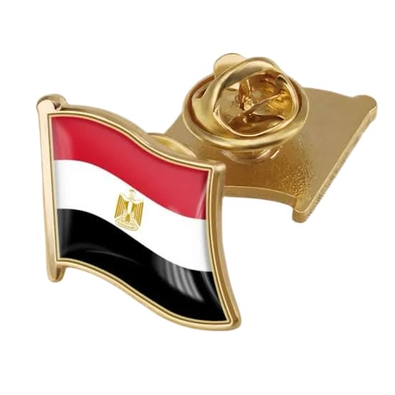 Egyptian Flag Metal Pin & Symbol of Elegance and Belonging
