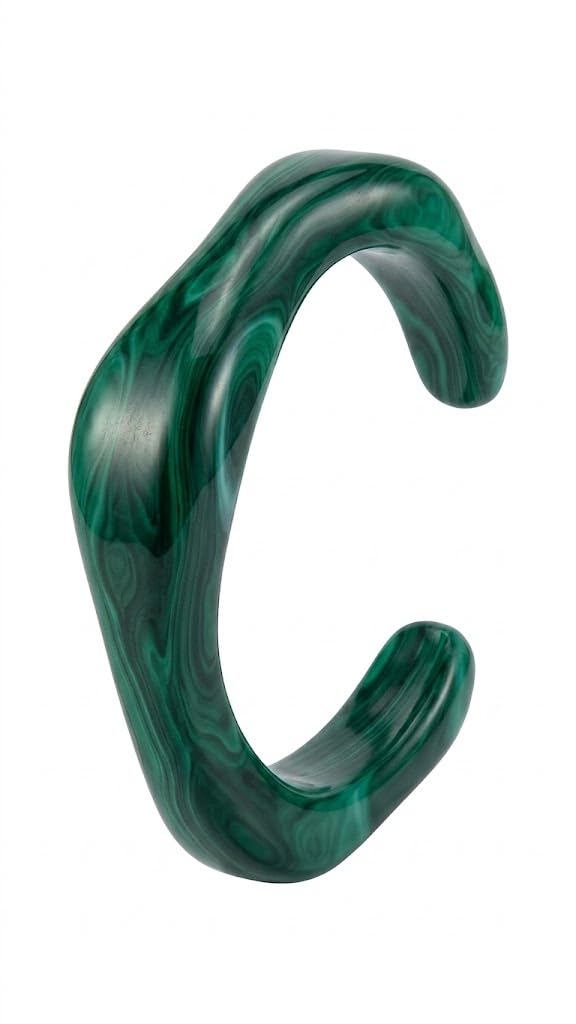 Kuff Wave Bracelet, Marble Resin Materials, Fashion Style
