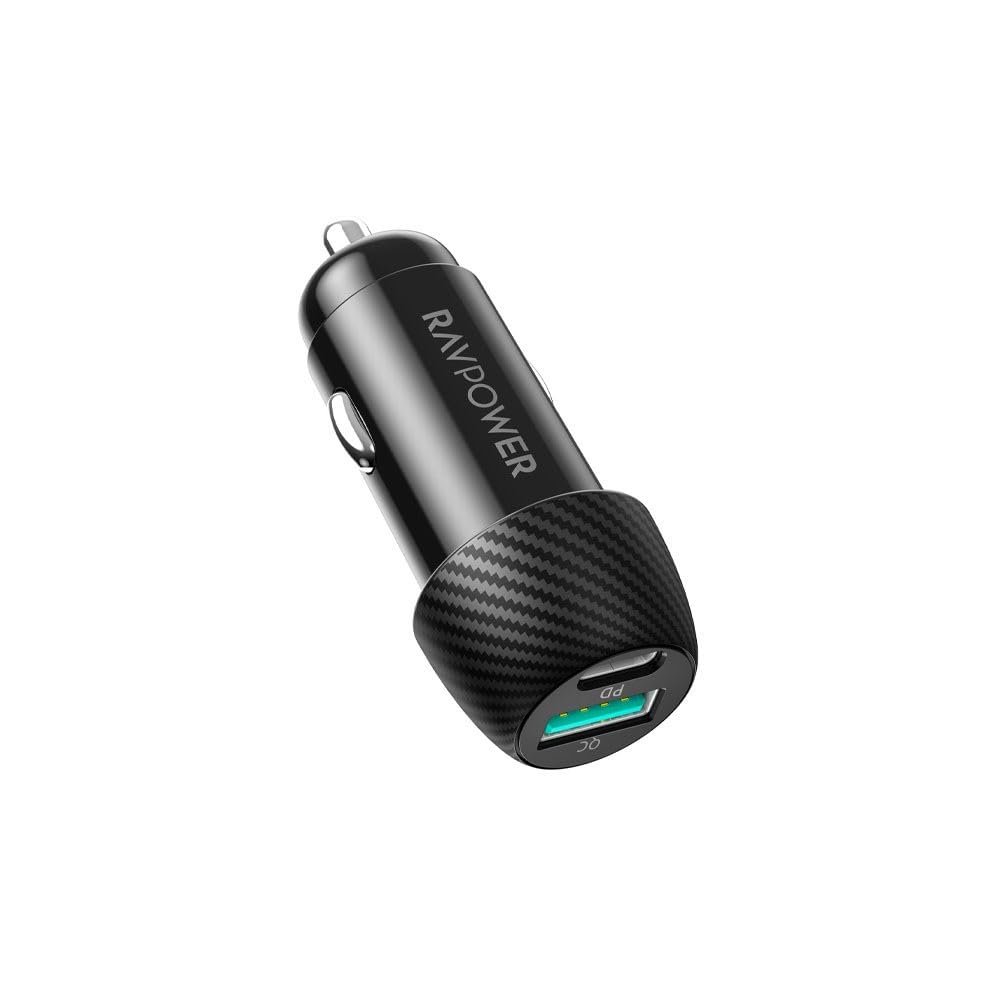 RAVPower RP-VC030 Total 49W Car Charger - Black, USB